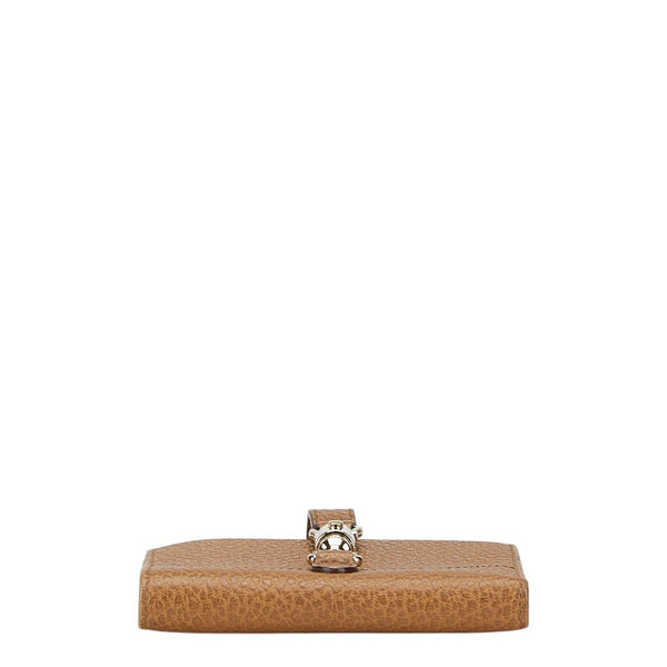 グッチ ジャッキー Wホック 二つ折り財布 141435 ブラウン レザー レディース GUCCI 【中古】