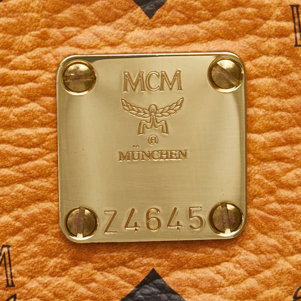 エム シー エム ヴィセトス クラッチバッグ セカンドバッグ ブラウン PVC レザー レディース MCM 【中古】