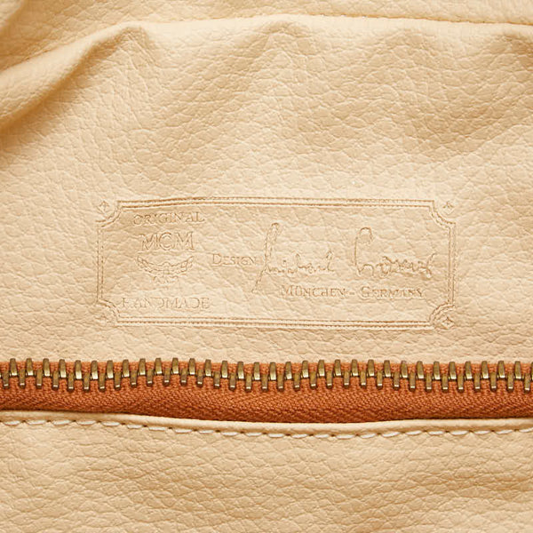 エム シー エム ヴィセトス クラッチバッグ セカンドバッグ ブラウン PVC レザー レディース MCM 【中古】