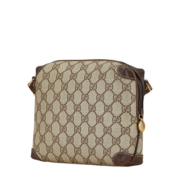 グッチ オールドグッチ ショルダーバッグ 007 115 0093 ベージュ ブラウン PVC レザー レディース GUCCI 【中古】