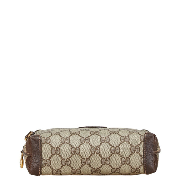 グッチ オールドグッチ ショルダーバッグ 007 115 0093 ベージュ ブラウン PVC レザー レディース GUCCI 【中古】