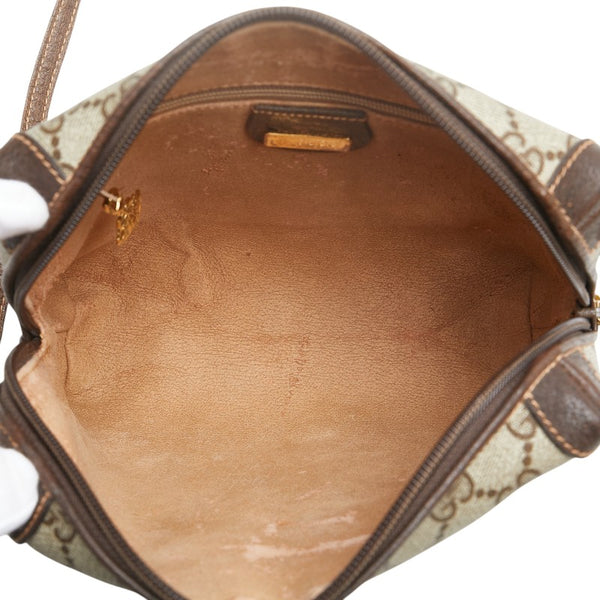 グッチ オールドグッチ ショルダーバッグ 007 115 0093 ベージュ ブラウン PVC レザー レディース GUCCI 【中古】