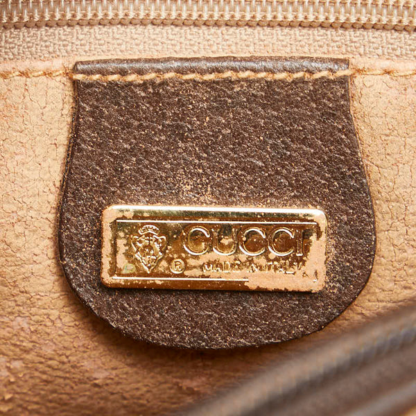 グッチ オールドグッチ ショルダーバッグ 007 115 0093 ベージュ ブラウン PVC レザー レディース GUCCI 【中古】