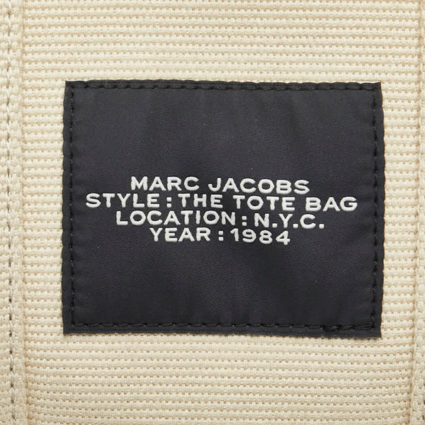 マークジェイコブス THE JACQUARD MINI TOTE BAG ハンドバッグ ショルダーバッグ 2WAY M0017025 アイボリー ブラック キャンバス レディース MARC JACOBS 【中古】