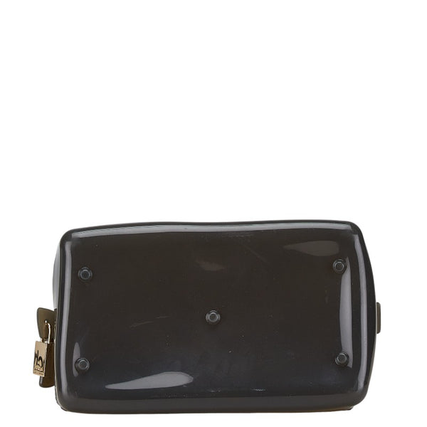 フルラ キャンディバッグ ハンドバッグ ミニボストンバッグ グレー ビニール レディース Furla 【中古】
