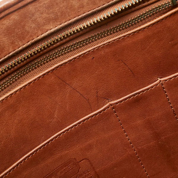 コーチ ビジネスバッグ ブリーフケース ショルダーバッグ 2WAY ブラウン レザー メンズ COACH 【中古】