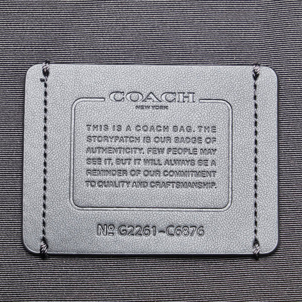 コーチ グラハム リュック バックパック ハンドバッグ ショルダーバッグ コンバーチブル C6876 ネイビー レザー メンズ COACH 【中古】