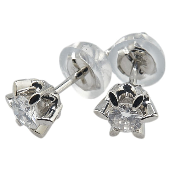 Pt900 プラチナ ダイヤ0.32ct スタッドピアス レディース 【中古】