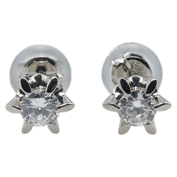 Pt900 プラチナ ダイヤ0.32ct スタッドピアス レディース 【中古】