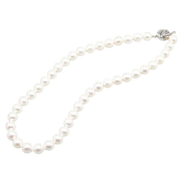 Silver シルバー アコヤパール9～9.5mm ネックレス レディース 【中古】