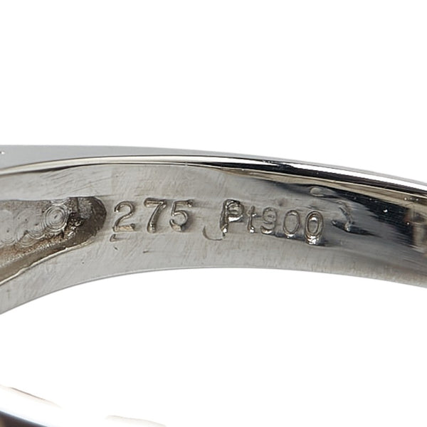 Pt900 プラチナ サファイア2.75ct ダイヤ0.67ct リング 指輪 レディース 10号 【中古】