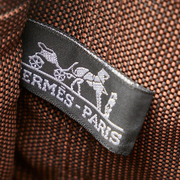エルメス エールラインPM トートバッグ ハンドバッグ ブラウン キャンバス レディース HERMES 【中古】