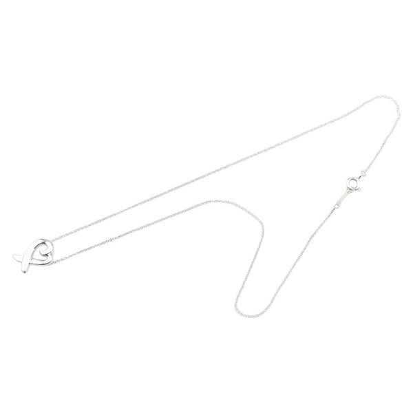 ティファニー ラビングハート ネックレス SV925 シルバー レディース TIFFANY&Co. 【中古】