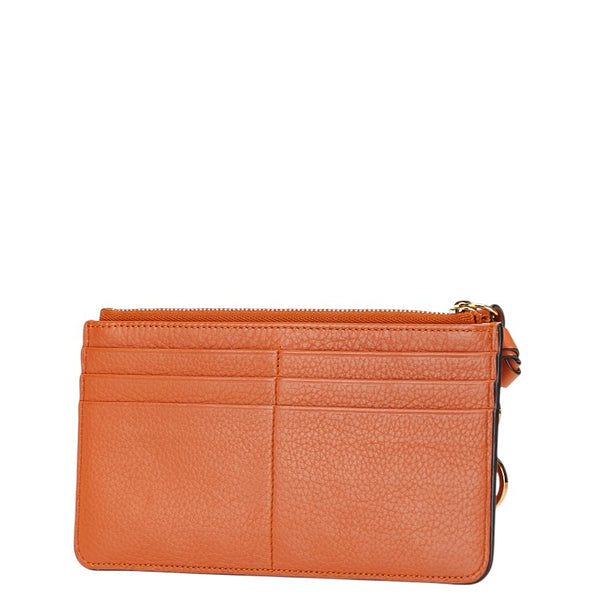 クロエ カードケース コインケース フラグメントケース オレンジ レザー レディース Chloe 【中古】