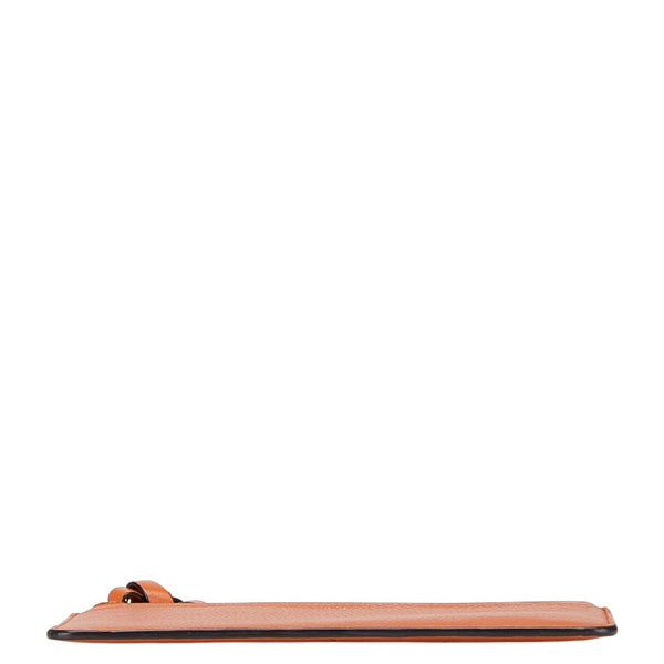 クロエ カードケース コインケース フラグメントケース オレンジ レザー レディース Chloe 【中古】