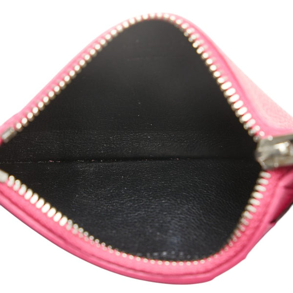 サンローラン カードケース コインケース 458583 ピンク レザー レディース SAINT LAURENT 【中古】