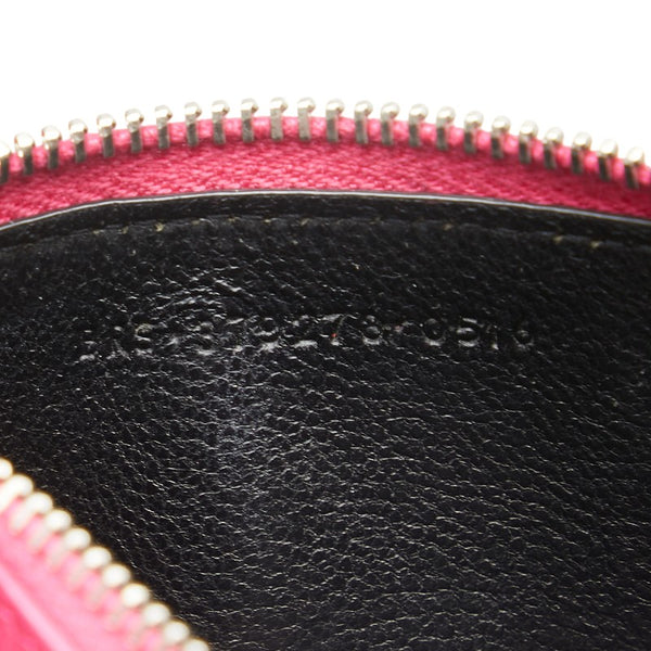 サンローラン カードケース コインケース 458583 ピンク レザー レディース SAINT LAURENT 【中古】