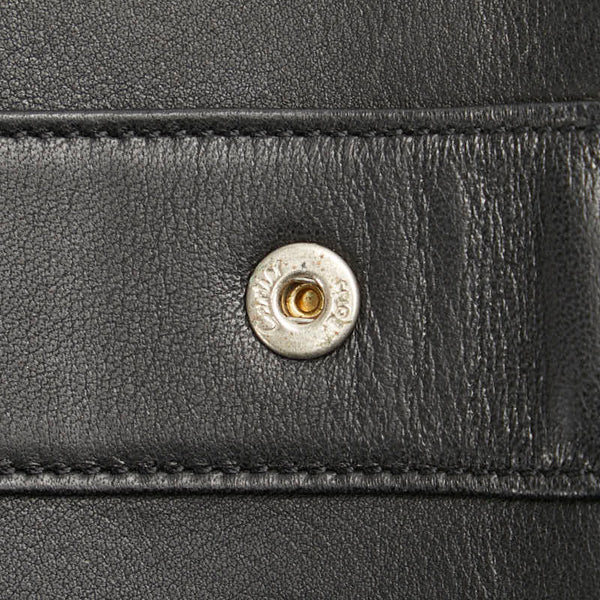 カルティエ トリニティ 長財布 ブラック レザー レディース CARTIER 【中古】