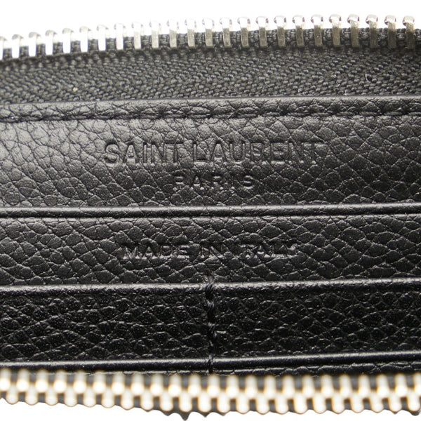 サンローラン ラウンドファスナー 長財布 414680 ブラック レザー レディース SAINT LAURENT 【中古】