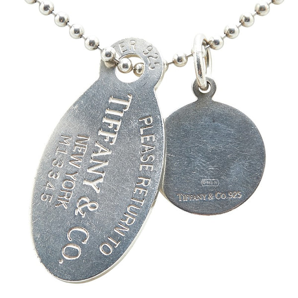 ティファニー リターントゥ オーバルタグ ネックレス ボールチェーン SV925 シルバー レディース TIFFANY&Co. 【中古】