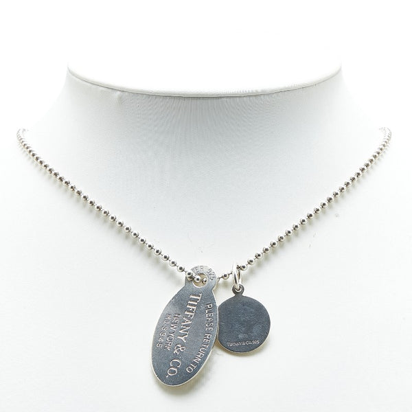 ティファニー リターントゥ オーバルタグ ネックレス ボールチェーン SV925 シルバー レディース TIFFANY&Co. 【中古】