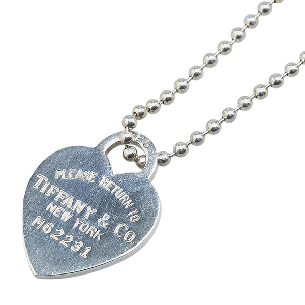 ティファニー リターントゥ ハート ネックレス ボールチェーン SV925 シルバー レディース TIFFANY&Co. 【中古】