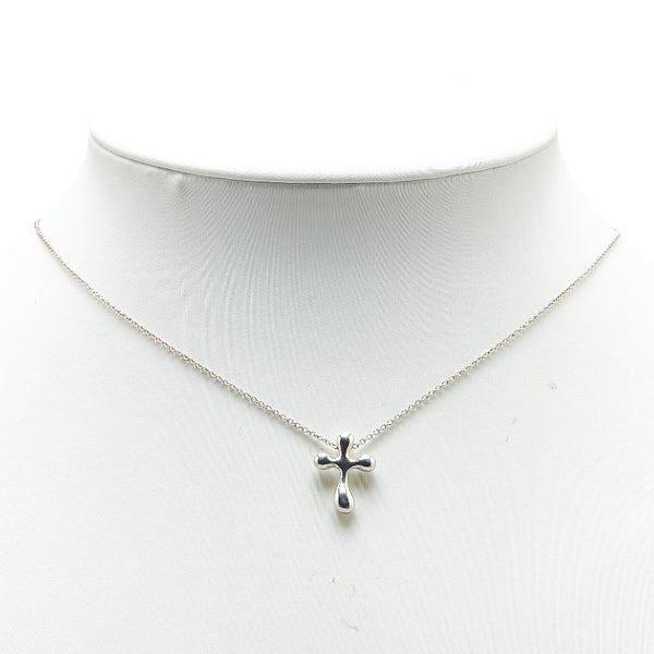 ティファニー クロス ネックレス SV925 シルバー レディース TIFFANY&Co. 【中古】