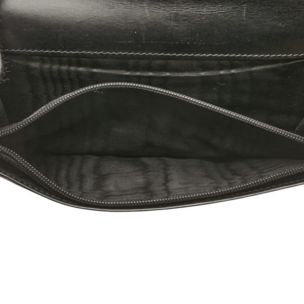 サルヴァトーレフェラガモ ヴァラリボン 二つ折り財布 ブラック レザー レディース Salvatore Ferragamo 【中古】