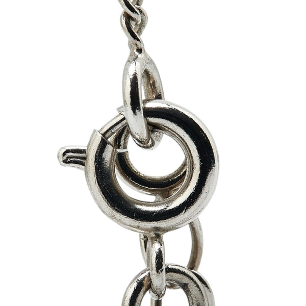 サルヴァトーレフェラガモ ガンチーニ ラインストーン ネックレス シルバー メタル レディース Salvatore Ferragamo 【中古】