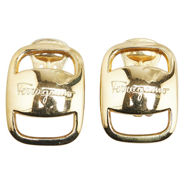 サルヴァトーレフェラガモ ヴァラ イヤリング ゴールド メッキ レディース Salvatore Ferragamo 【中古】