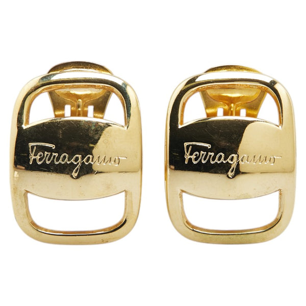 サルヴァトーレフェラガモ ヴァラ イヤリング ゴールド メッキ レディース Salvatore Ferragamo 【中古】