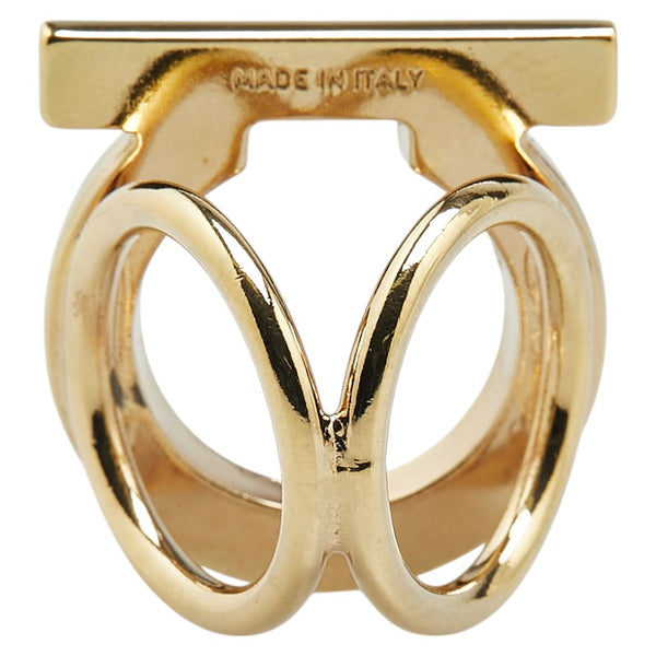 サルヴァトーレフェラガモ ガンチーニ スカーフリング ゴールド メッキ レディース Salvatore Ferragamo 【中古】