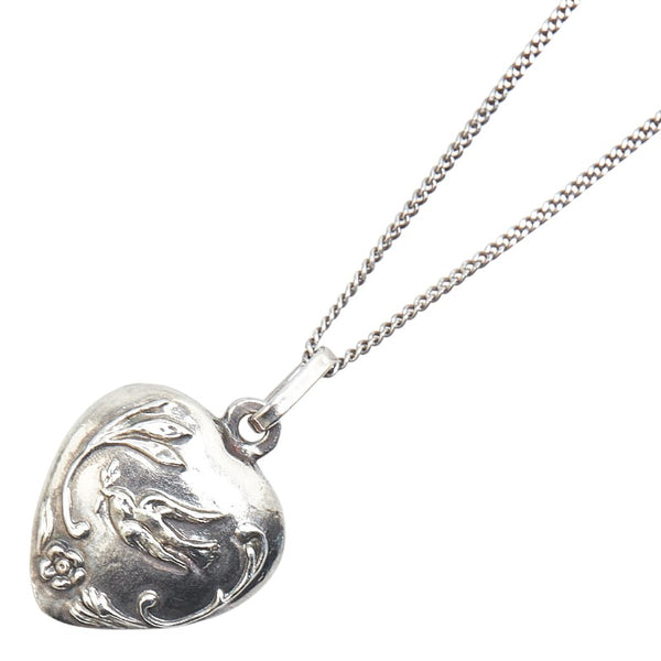 サンローラン ハート モチーフ ネックレス シルバー メタル レディース SAINT LAURENT 【中古】