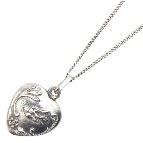 サンローラン ハート モチーフ ネックレス シルバー メタル レディース SAINT LAURENT 【中古】