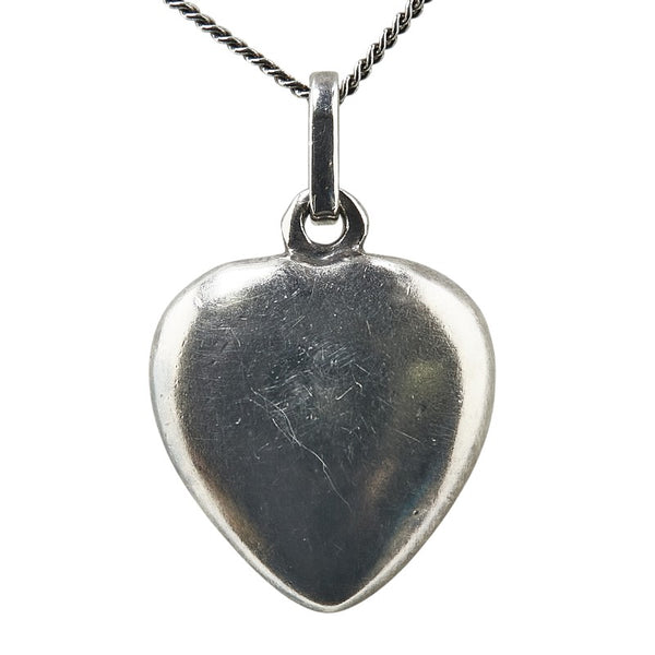 サンローラン ハート モチーフ ネックレス シルバー メタル レディース SAINT LAURENT 【中古】