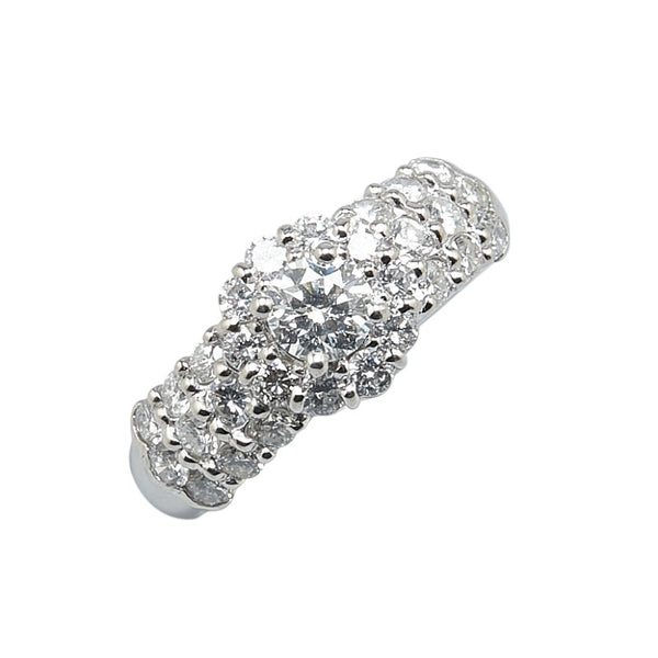 Pt900 プラチナ ダイヤ0.30ct ダイヤ0.70ct リング 指輪 レディース 9号 【中古】