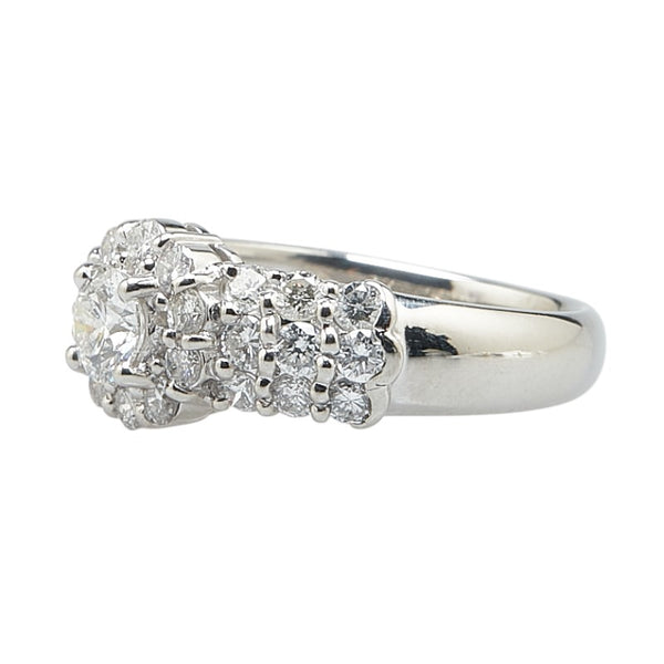 Pt900 プラチナ ダイヤ0.30ct ダイヤ0.70ct リング 指輪 レディース 9号 【中古】