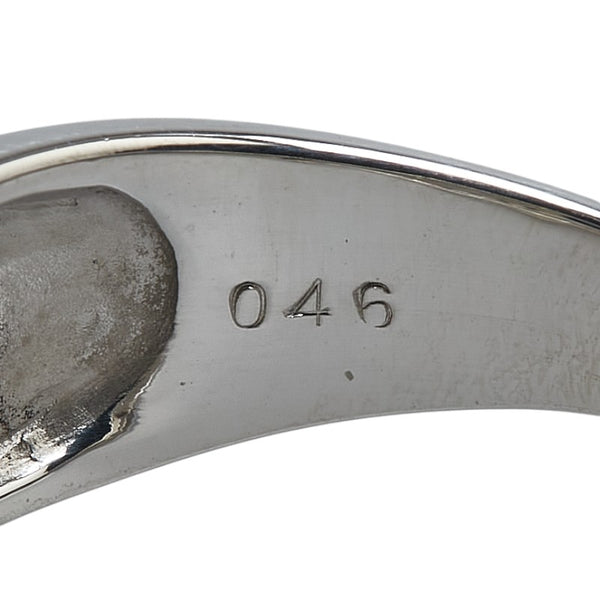 Pt900 プラチナ サファイア0.41ct ダイヤ0.46ct リング 指輪 レディース 15号 【中古】