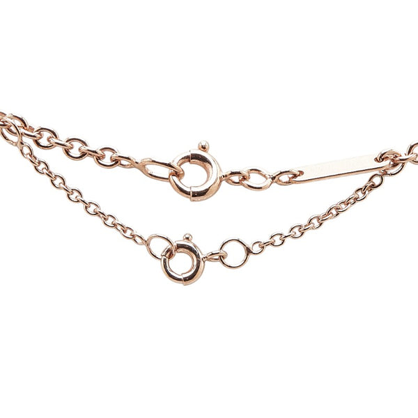 カルティエ ラブ スリーフープ ダイヤモンド 4P ネックレス K18PG ピンクゴールド セラミック レディース CARTIER 【中古】