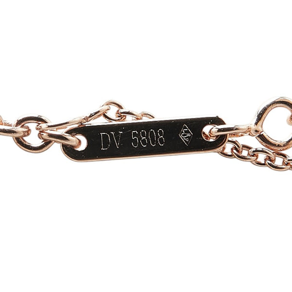 カルティエ ラブ スリーフープ ダイヤモンド 4P ネックレス K18PG ピンクゴールド セラミック レディース CARTIER 【中古】