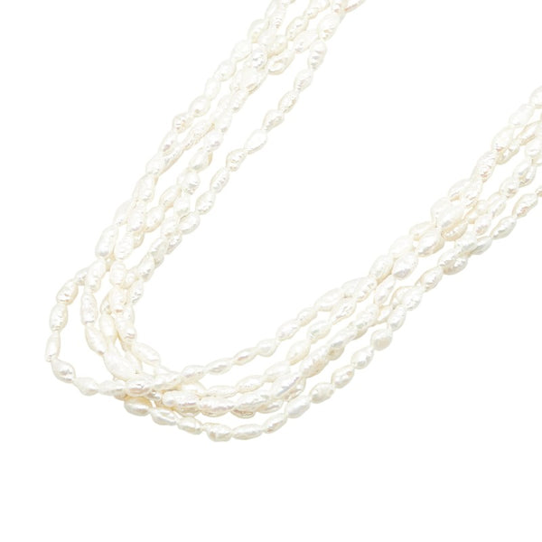 Silver シルバー ケシパール 5連 ネックレス レディース 【中古】