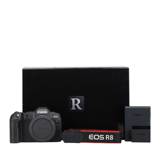キャノン EOS R8 ボディー ミラーレスカメラ 一眼レフ デジタルカメラ 5803C001 ブラック 樹脂系 マグネシウム合金 メンズ canon 【中古】