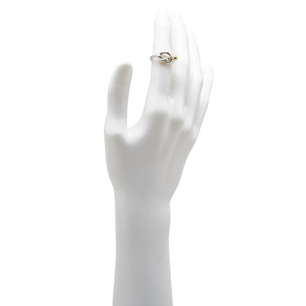 ティファニー フックアンドアイ リング 指輪 スターリングシルバー K18 ゴールド コンビ レディース TIFFANY&Co. 【中古】