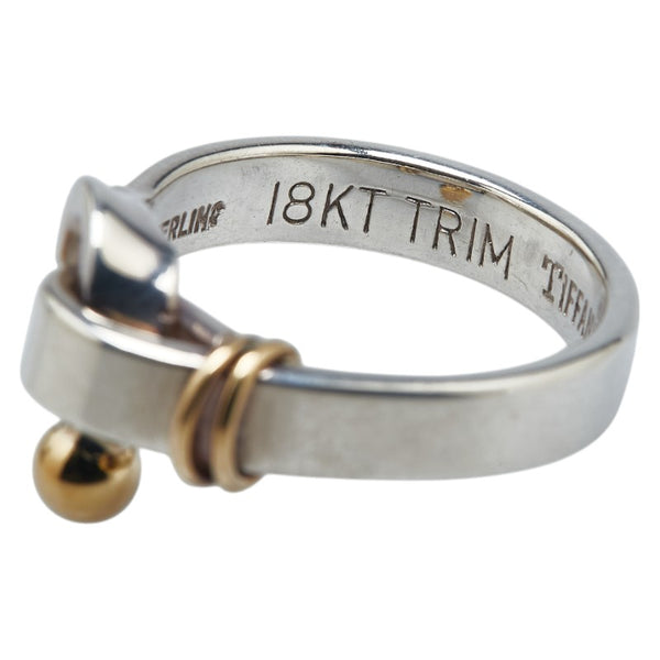 ティファニー フックアンドアイ リング 指輪 スターリングシルバー 18KT レディース TIFFANY&Co. 【中古】