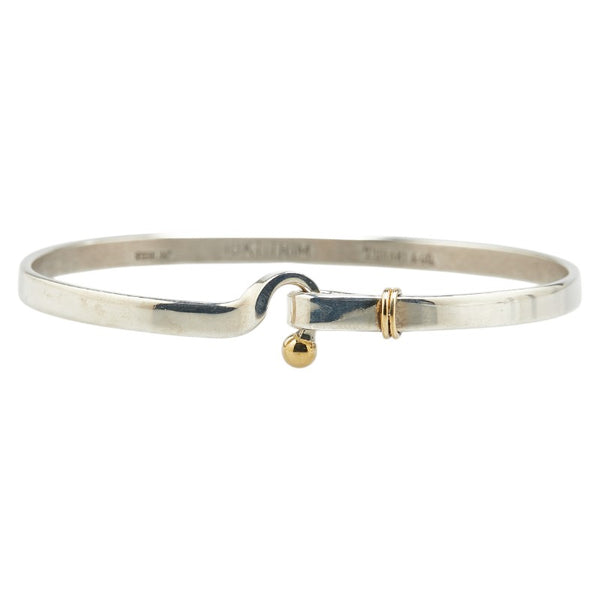 ティファニー フックアンドアイ バングル ブレスレット スターリングシルバー 18KT レディース TIFFANY&Co. 【中古】