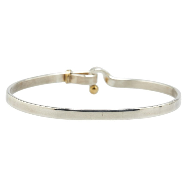 ティファニー フックアンドアイ バングル ブレスレット スターリングシルバー 18KT レディース TIFFANY&Co. 【中古】