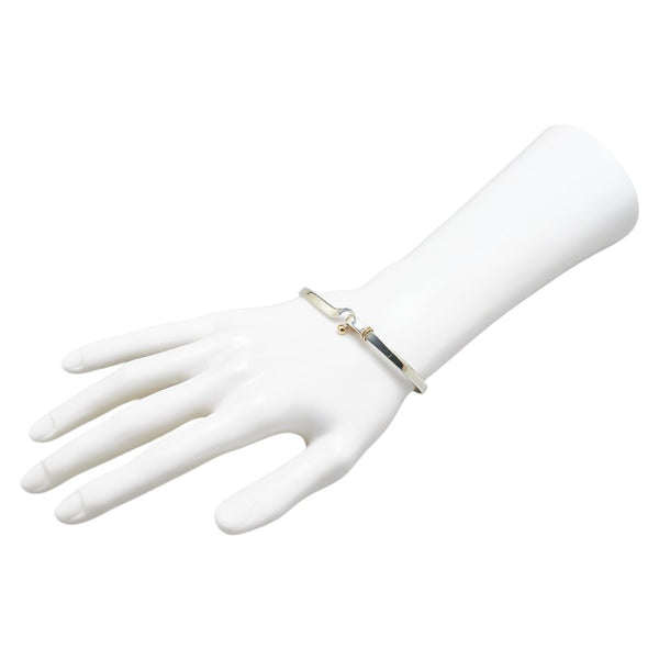 ティファニー フックアンドアイ バングル ブレスレット スターリングシルバー 18KT レディース TIFFANY&Co. 【中古】