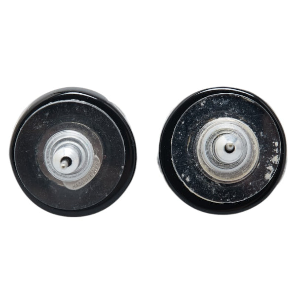 シャネル ココマーク ピアス ブラック シルバー プラスチック メタル レディース CHANEL 【中古】