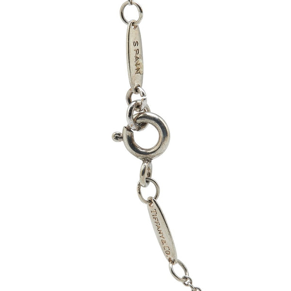 ティファニー オープンハート 2Pダイヤ ネックレス SV925 シルバー レディース TIFFANY&Co. 【中古】