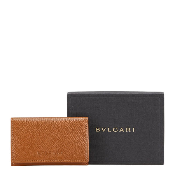 ブルガリ コインケース ブラウン レザー レディース BVLGARI 【中古】